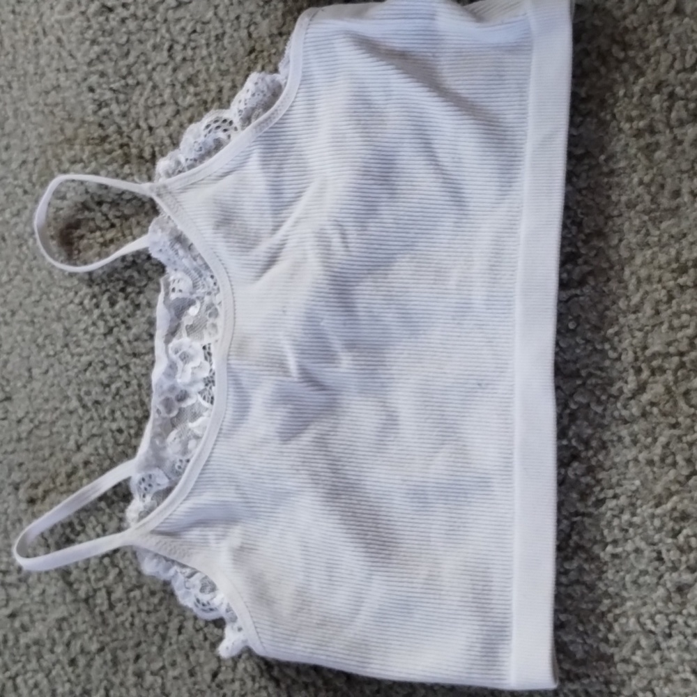 White laced top